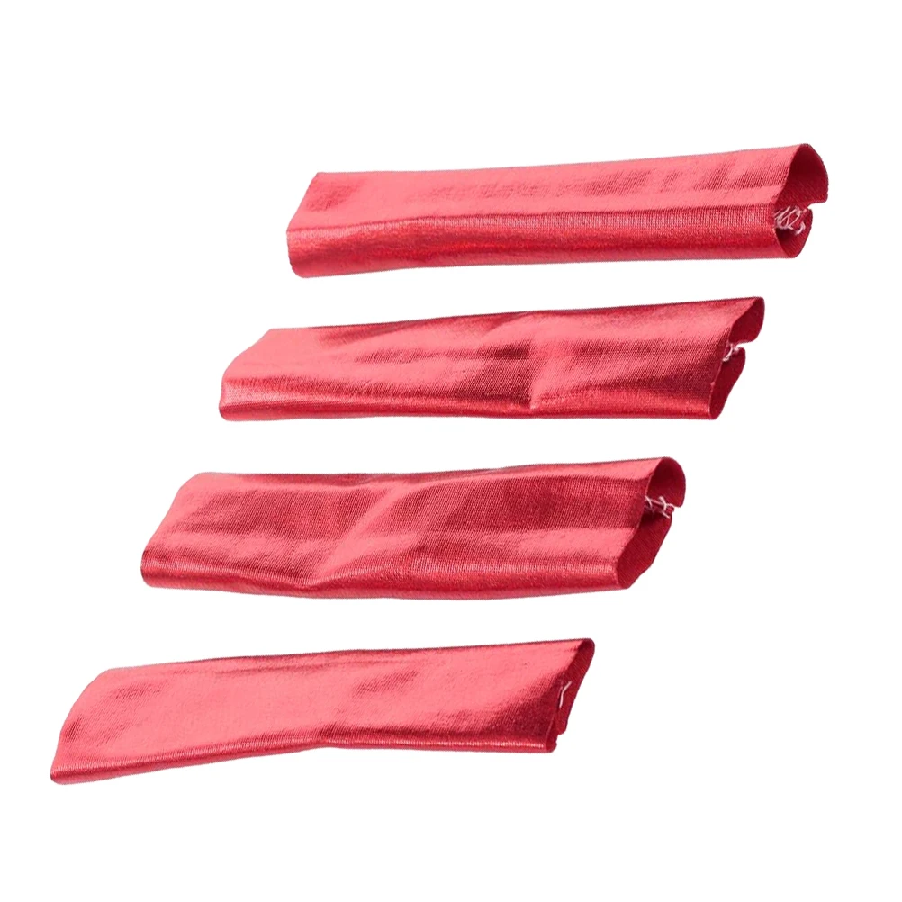 

4pcs Rm11716R Cover For 1/8 Off Road Car Buggy Truck Rc Absorber Dust-Proof Guard -25Mm Width Lightweight Red