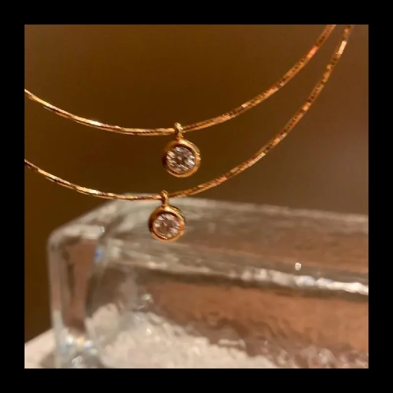 قلادة بياقة فقاعية متألقة مطلية بالذهب عيار 24 قيراط للنساء، قلادة عصرية فاخرة ورائعة ومتعددة الاستخدامات