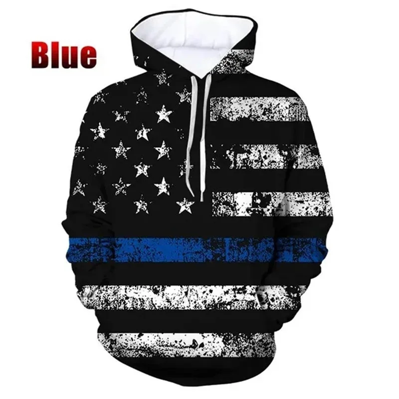 2024 American Flag American Dream Badge Hoodie for Men 3D printed American Spirit hoodie for women Harajuku fashion hoodie