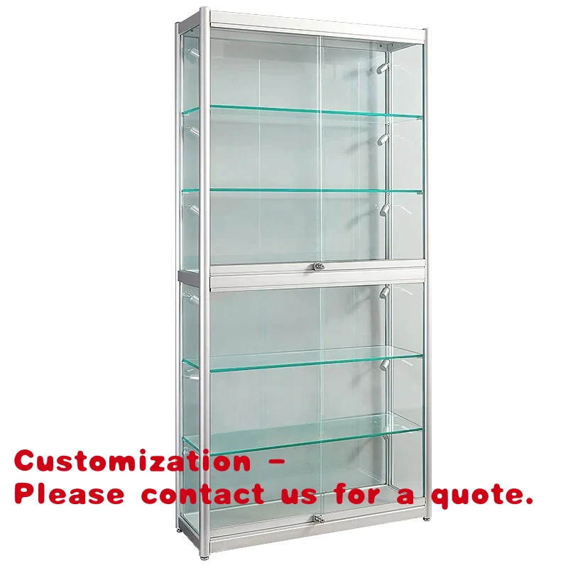 custom.Cheap Price Phone Display Showcase Glass Jewelry  Display Counter Multilayer Display Stand Shop with LED Lighting
