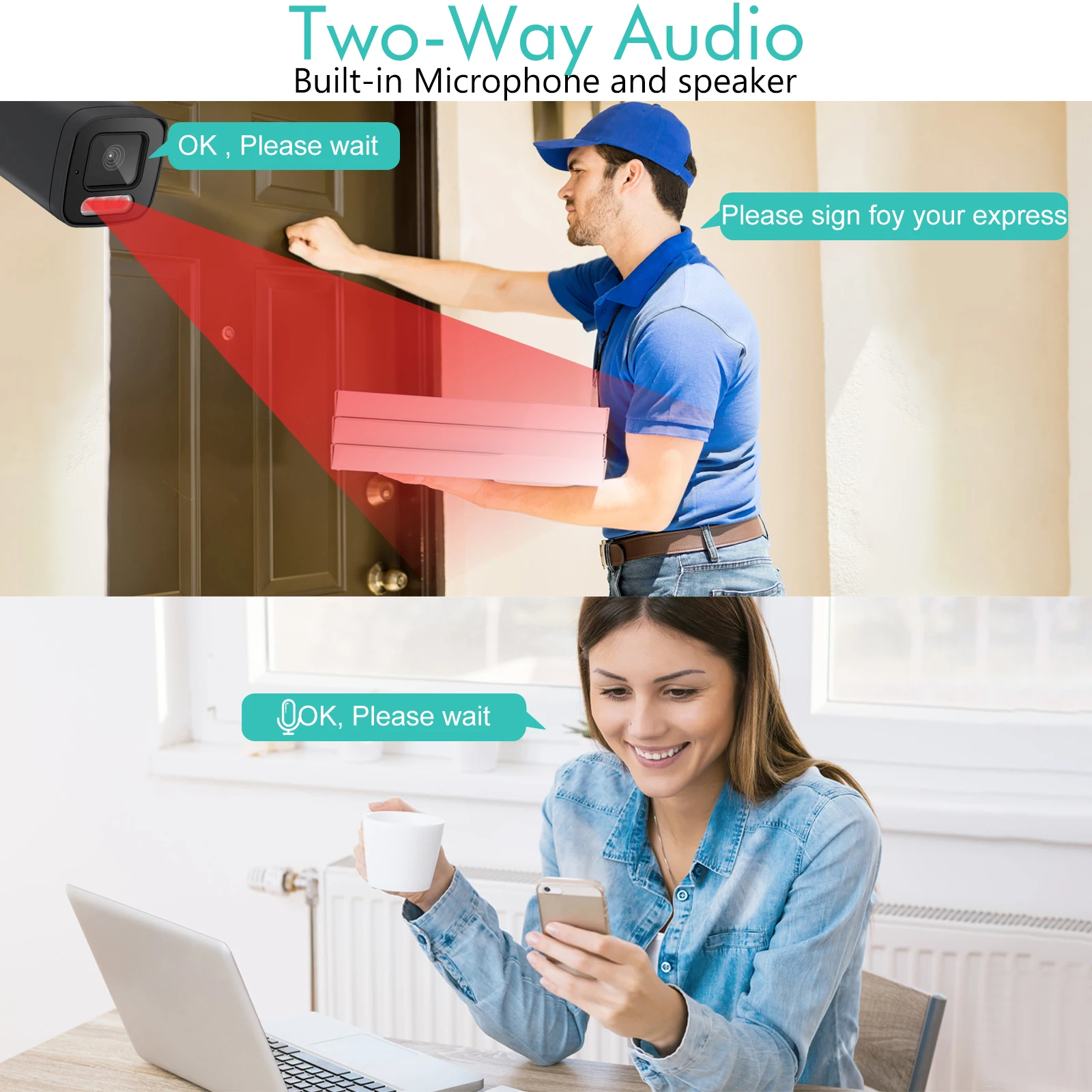 Gadinan 16CH HD 4K 8MP POE NVR IP Camera System Full Color Night Vision Face Detection CCTV Security Video Surveillance Kit Set