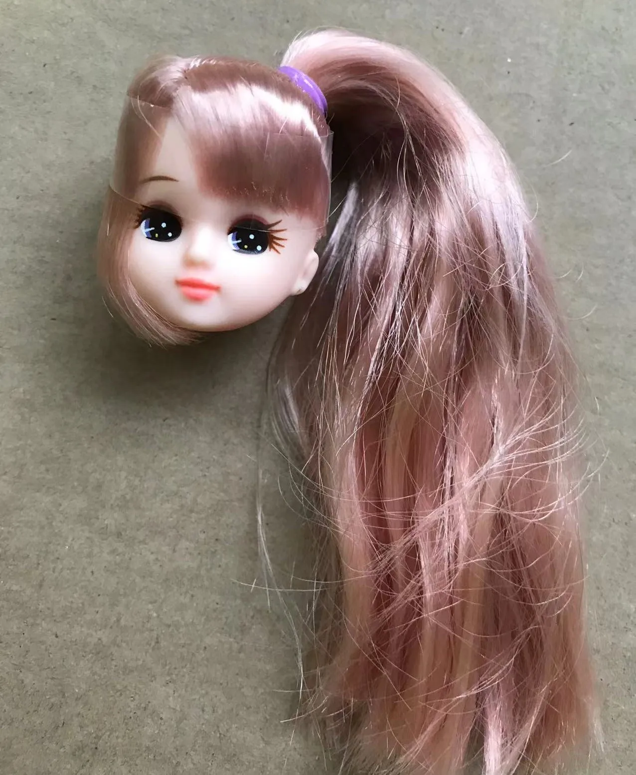Lica Red Lips Doll Heads Multi Hair Color Style Doll Parts Cute Girl Doll Heads Soft Colorful Doll Heads