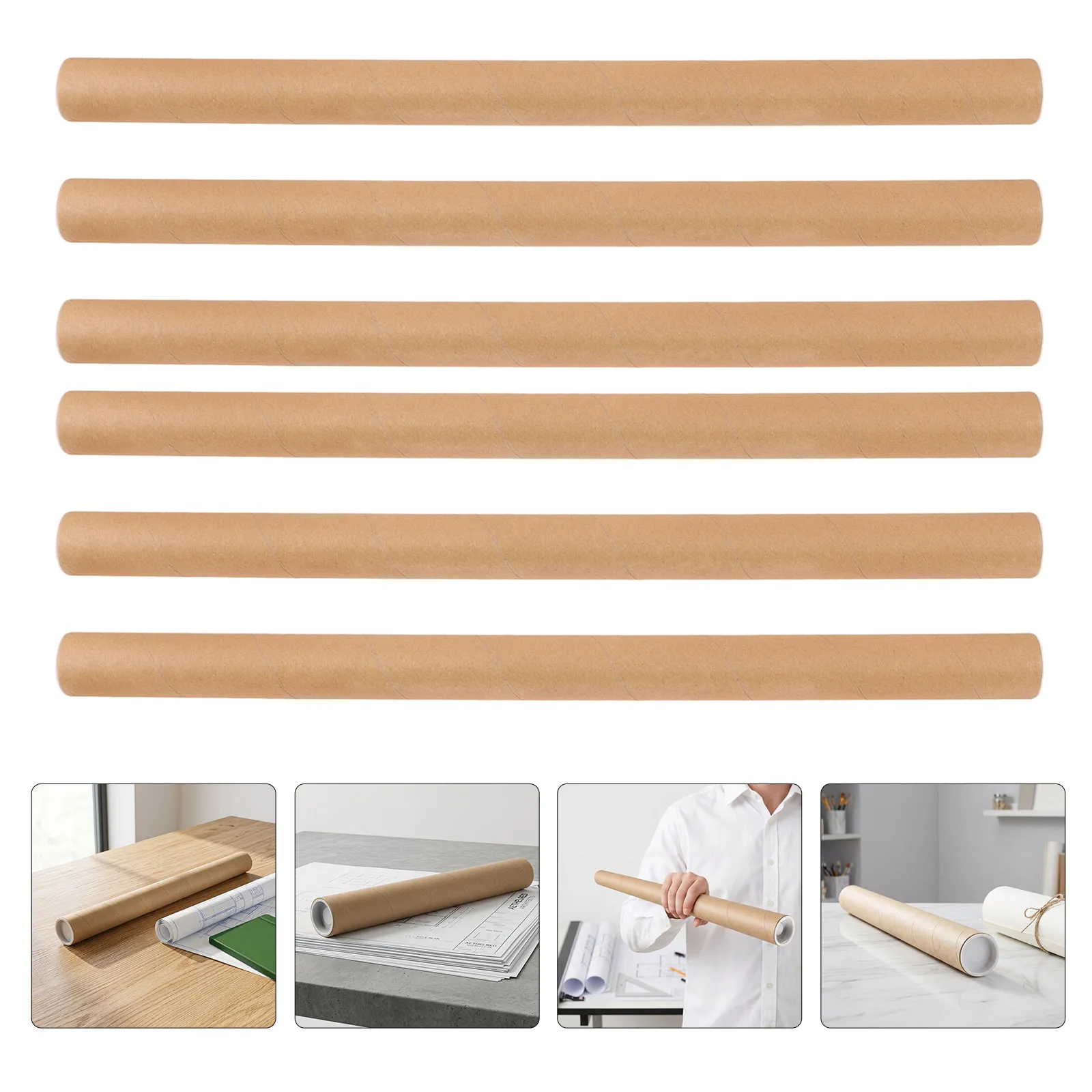 8-pcs-poster-tube-postage-tubes-document-mailing-posters-artwork-shipping-cardboard-kraft