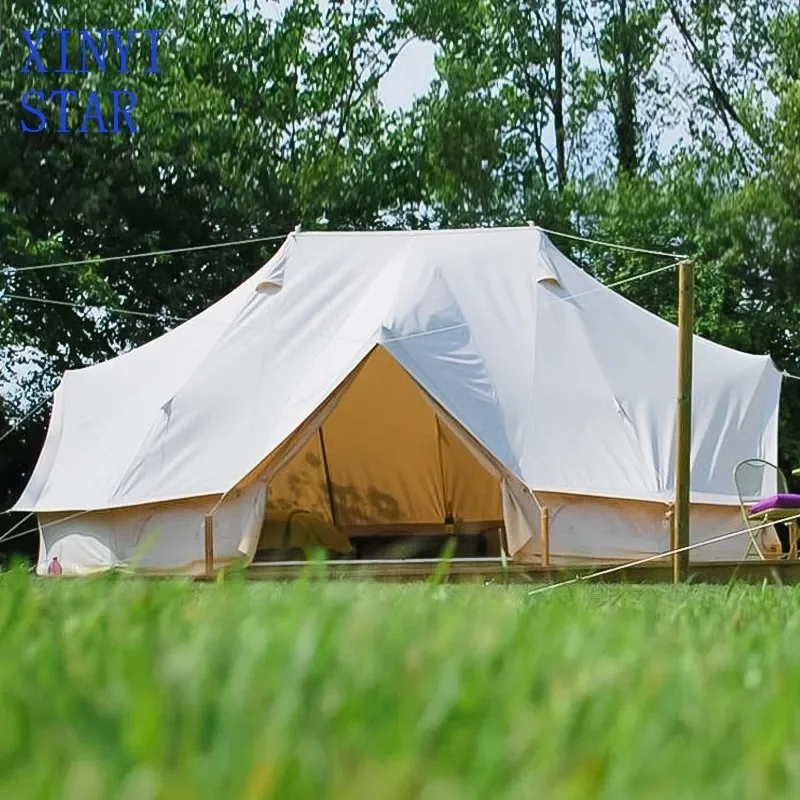 8x5m Twin Poles Heavy Glamping Emperor Bell Tent