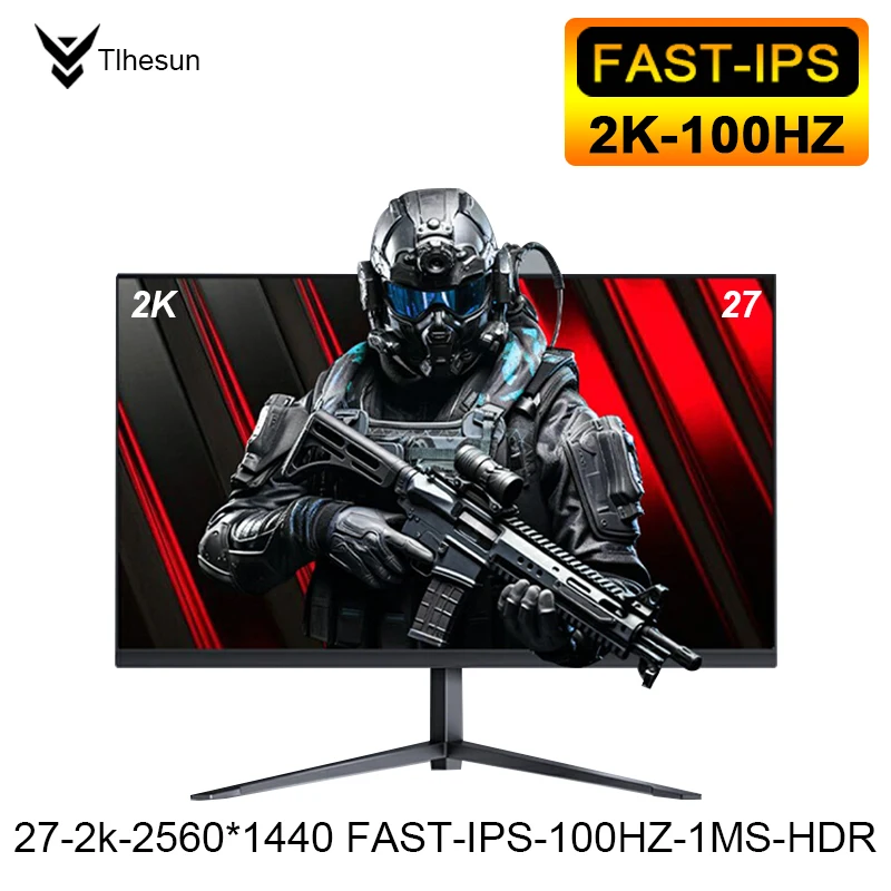 27 inch monitor, 2K 100Hz fast IPs 1Ms computer game screen, HDMI / DP HDR Korean screen LG 2560*1440