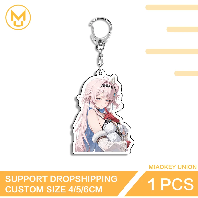 Denia Wuthering Waves Beautiful Girl Amusing Popular Pendant Key Holder Gamelover Unisex Adjustable For Gifts Parties Crafts
