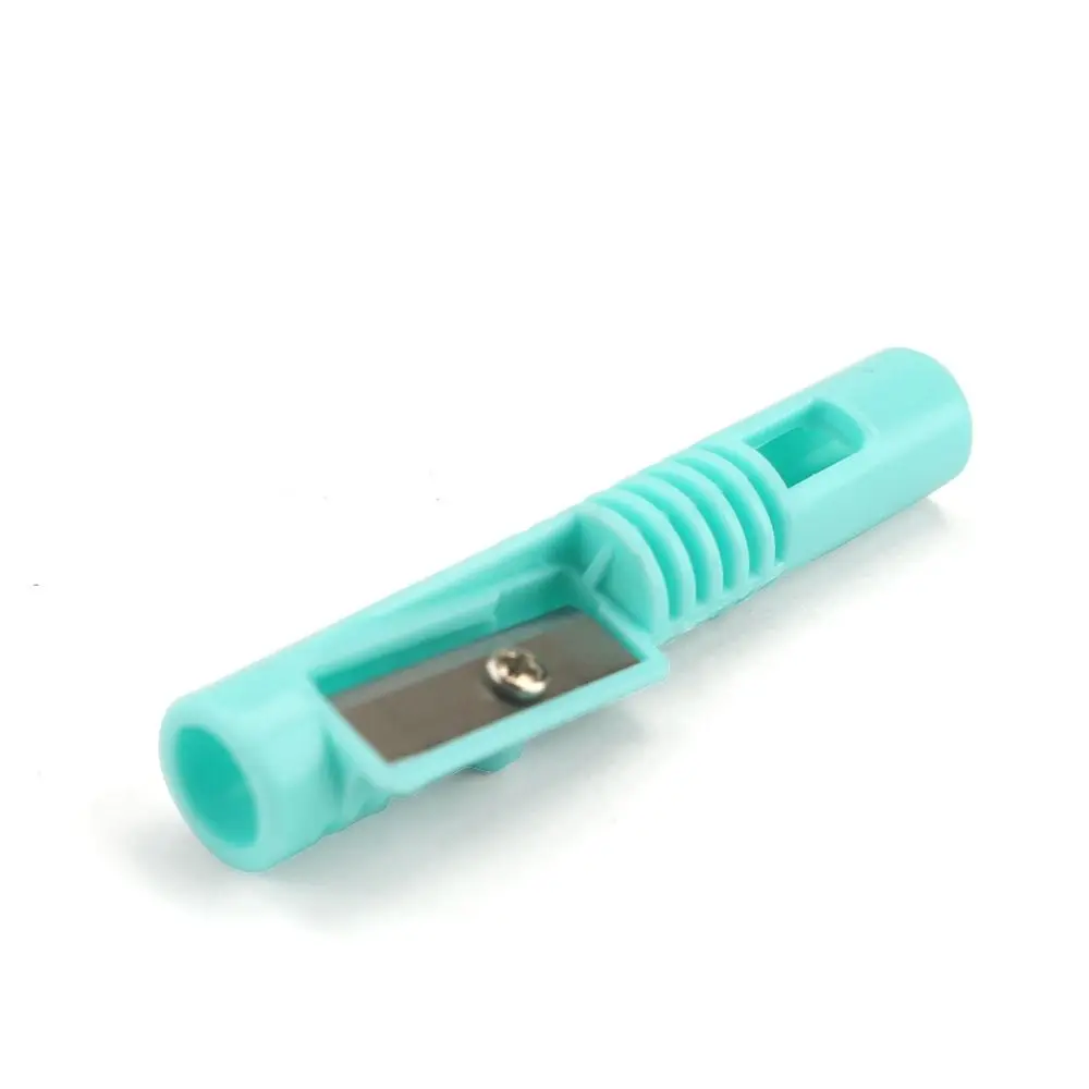 Single Hole Pencil Sharpener Portable Classical Makeup Pen Sharpener Plastic Simple Eyebrow Pencil Sharpener Writing