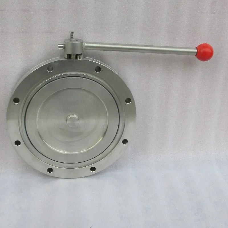Vacuum Butterfly Valve,304 Stainless Steel DN50 80 100 200, Manual Vacuum Valve, On-off & Flow Control For Vacuum Pipeline