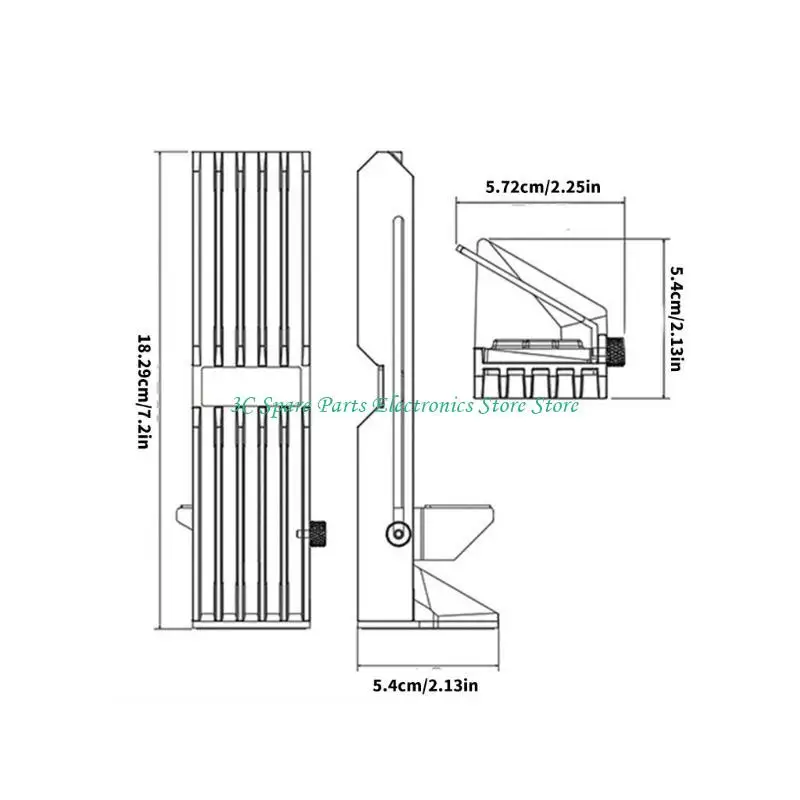 SZ SPU STABILIZICA GPU Montaje vertical Base magnética 365 Iluminación color soporte aluminio para tarjetas gráficas