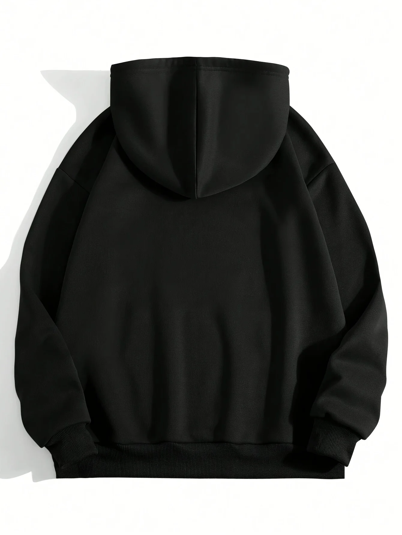 سترة نسائية للخريف والشتاء دافئة وفضفاضة كاجوال بنمط مطبوع عليها حروف الملكة من جلد الغزال بأكمام طويلة وغطاء للرأس