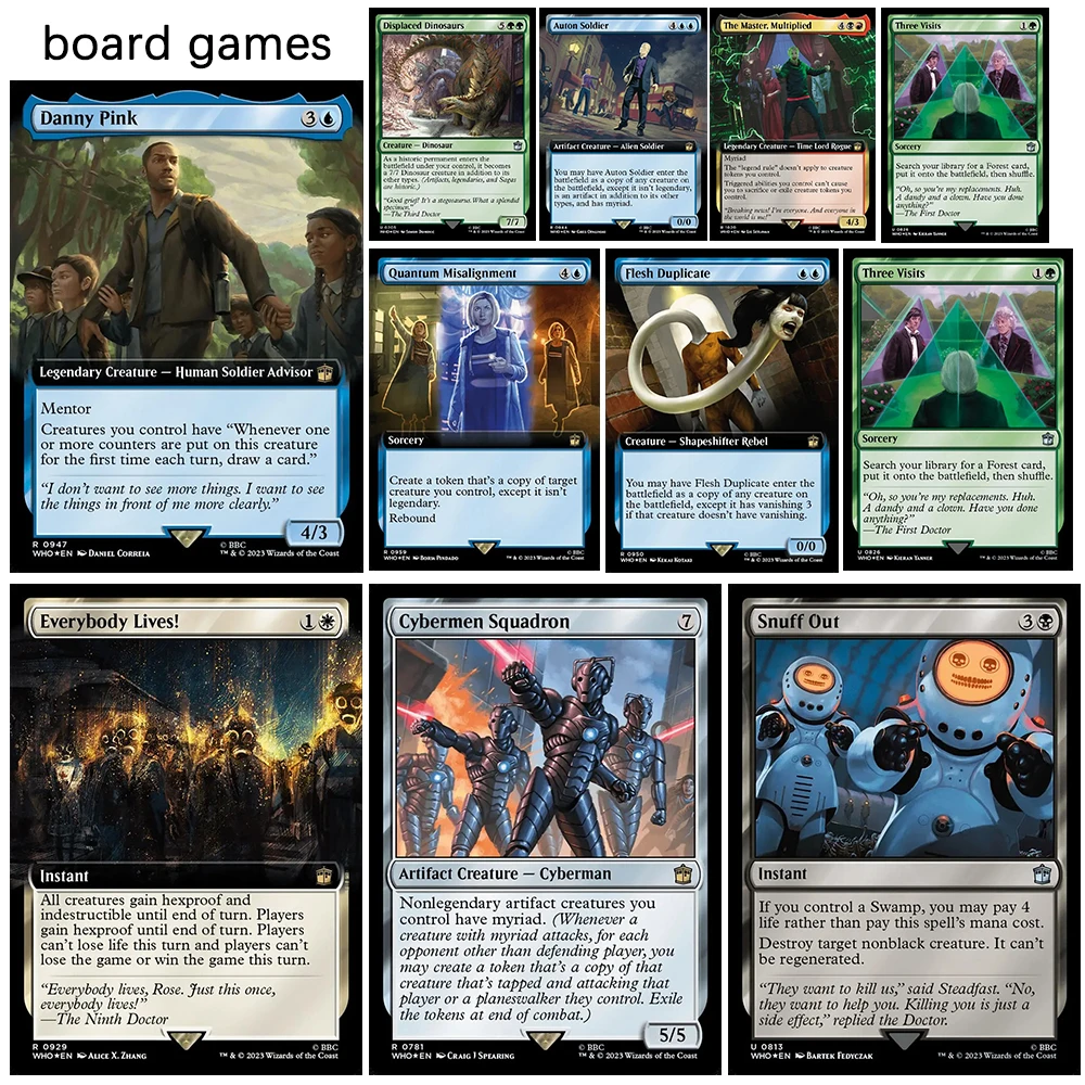 

Magic the Gatherings storms 10PCS Everybody Lives The Master Auton Soldier Displaced Dinosaurs Board game card toy refraction