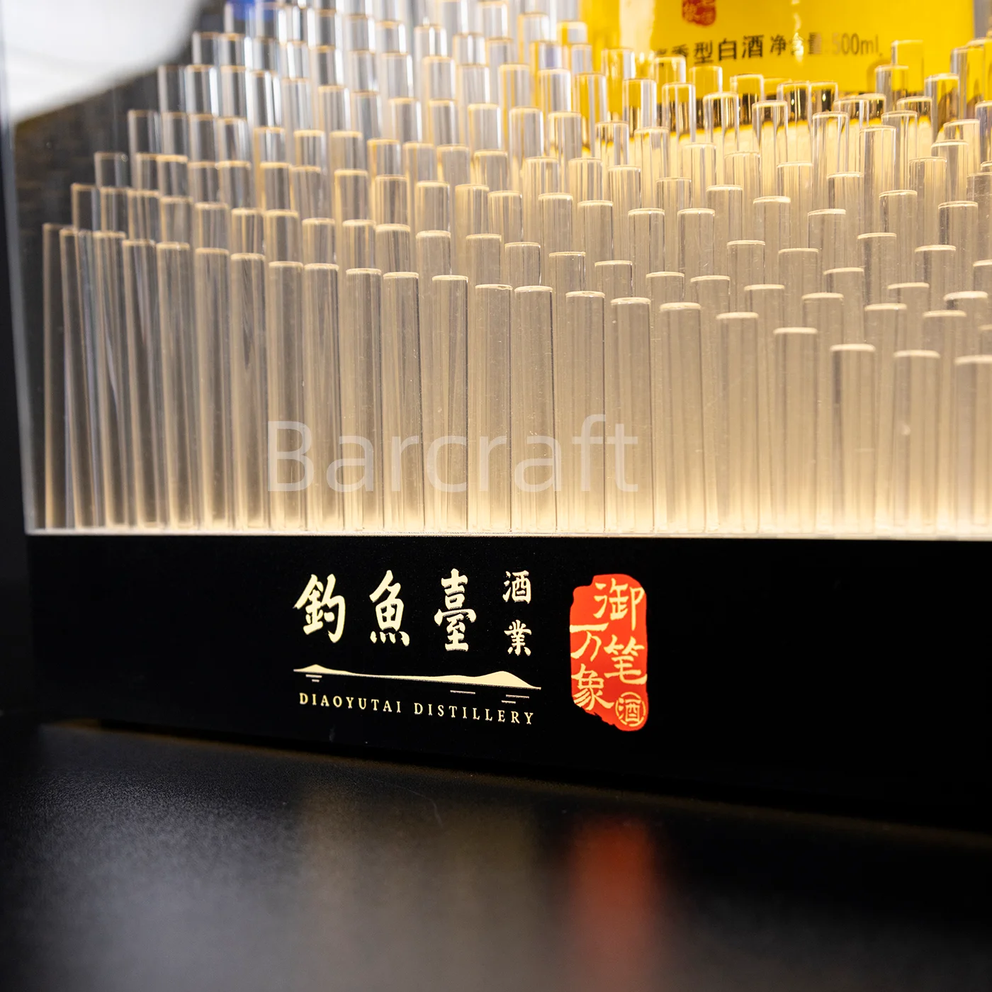 Barcraft High-End Acrylic Rod Transparent Liquor Wine Holder Luminous Display Stand 5kg Department Store Tabletop Display Goods