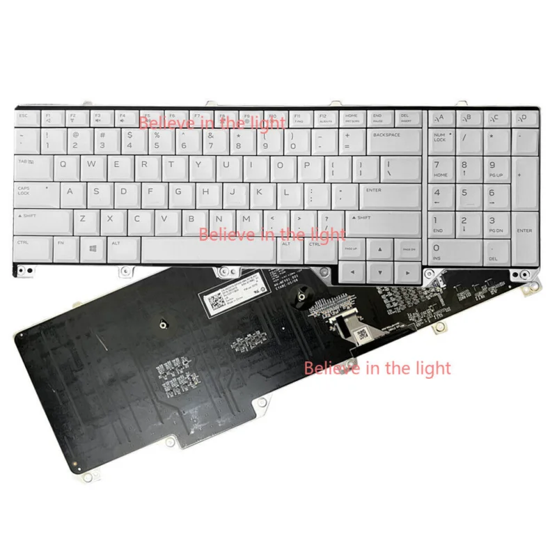 US Keyboard RGB Backlit for Dell Alienware 17 R5 Area 51m 062W10 NSK-EYBBC top