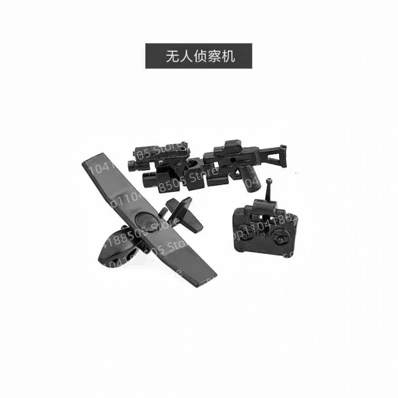 MOC Neue Militärbausteine, humanoide Waffen, Aufklärung für unbemannte Luftfahrzeuge, spezielles Soldatenzubehör