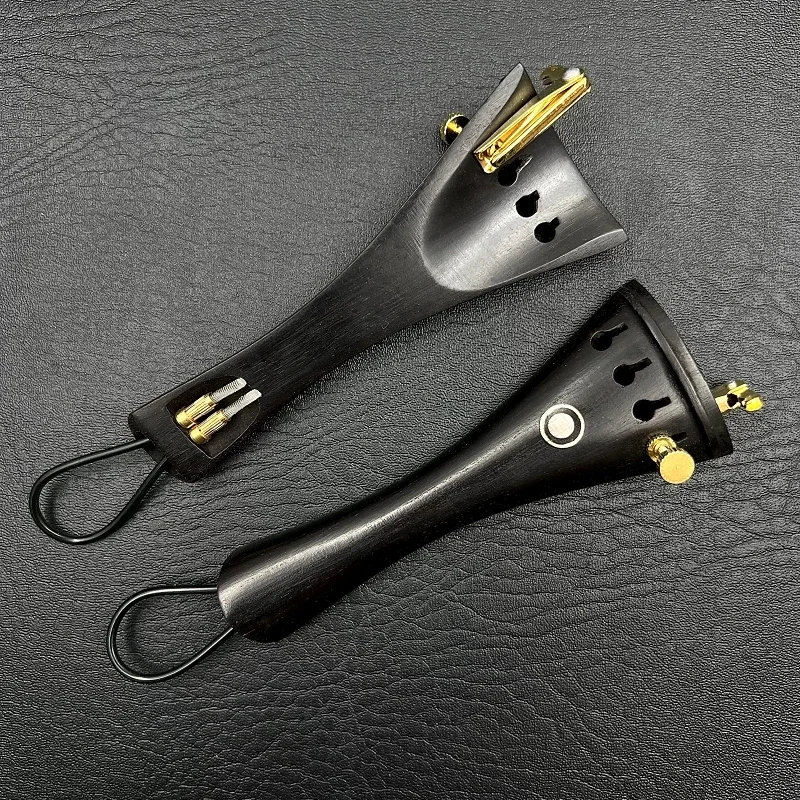 4/4 Tailpieces 1pcs Violin parts Fiddle, jujube wood/ebony wood/rosewood Tail Piece With Fine Tuners+Nylon Tailgut Tailcord