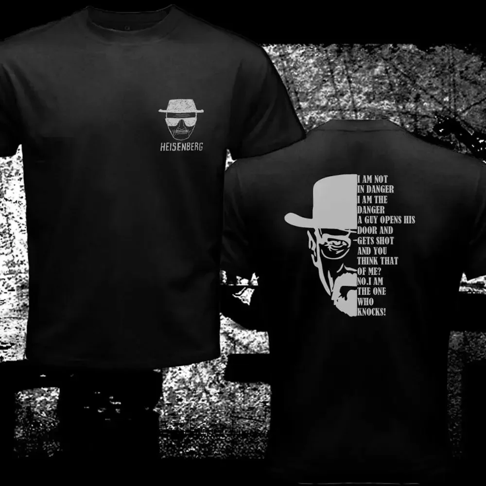 Double Side Breaking Bad Quote Heisenberg American Movie Classics Black Men'S 2019 Designs Summer Cool Funny Fitness T-Shirt