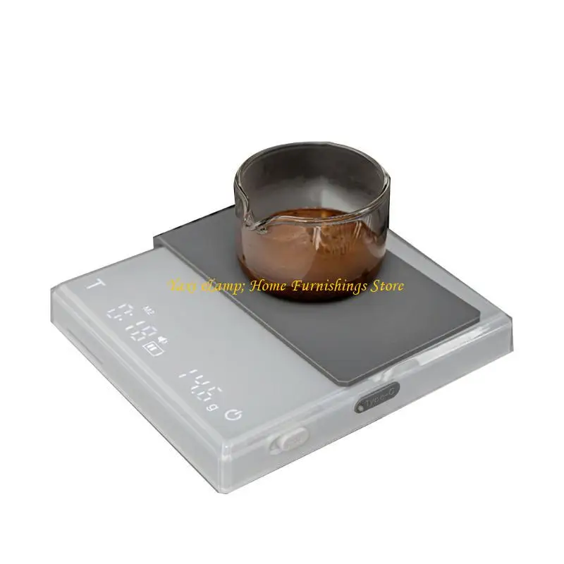 

W8EA Coffee Scale with Timer Rechargeable Digital Scale High precisions Espresso Scale
