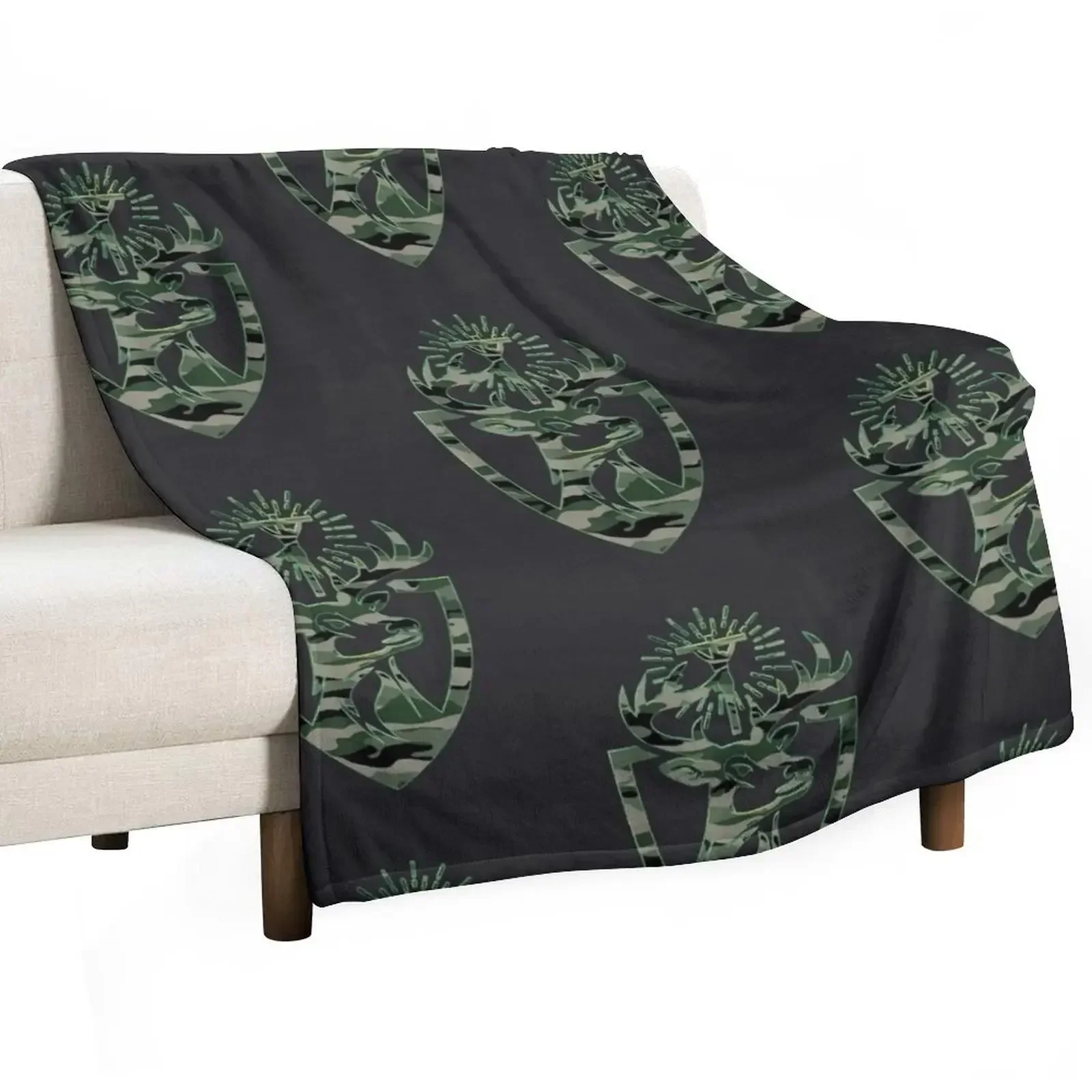 St, Hubert Hubertus Patron Saint of Hunters Stag Throw Blanket Picnic Polar Blankets