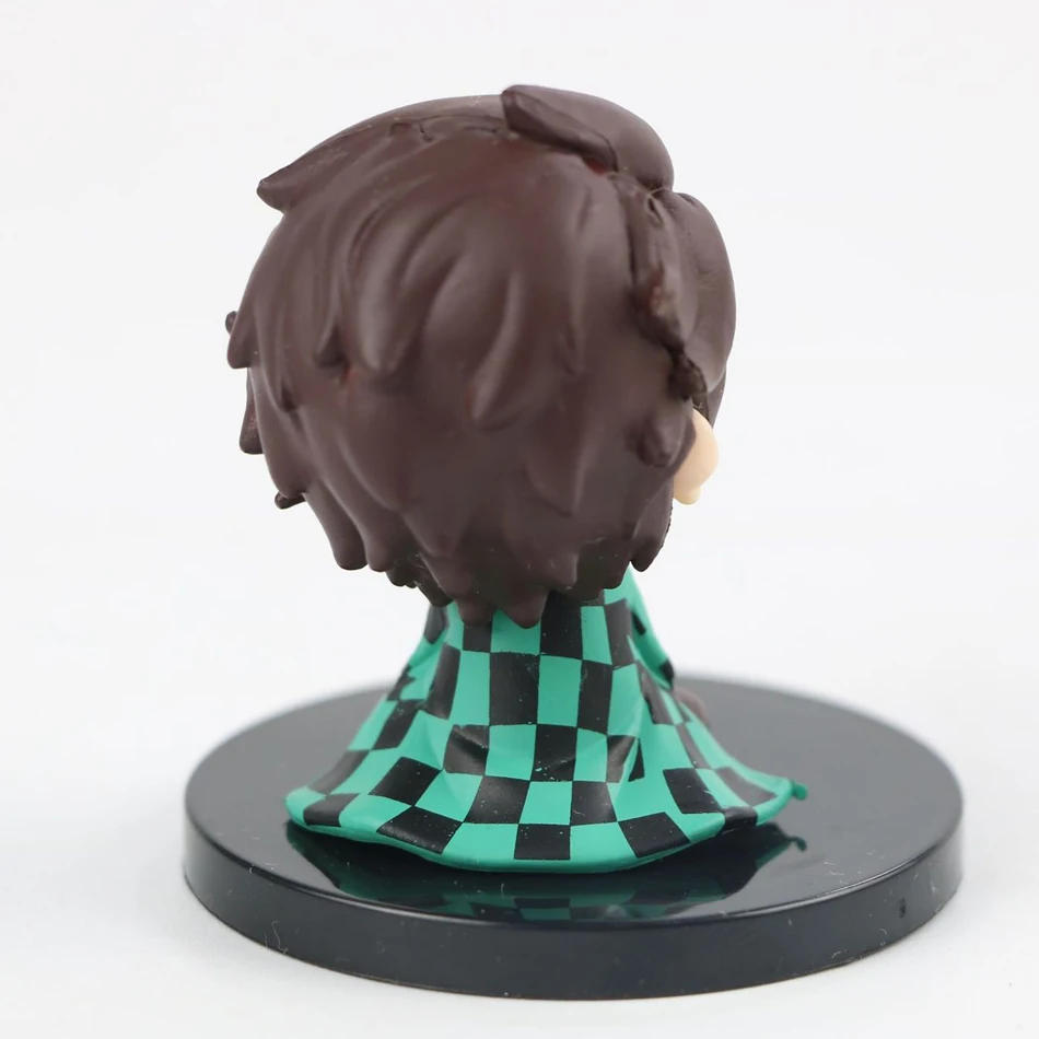 4-15 قطعة/المجموعة Q نسخة شيطان القاتل عمل الشكل ، يجلس شبح دمية ، Tanjiro ، Nidouzi ، Inosuke ، Zenizu نموذج الفيلم اللعب ، gifs