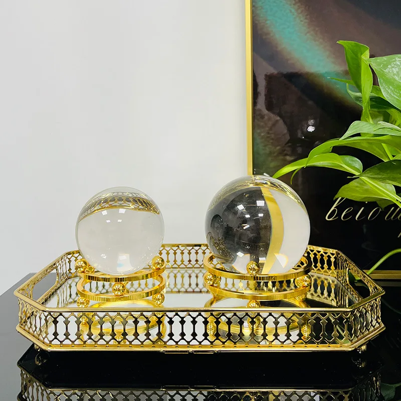 Home Crystal Feng Shui Ball Ornament High Sense Living Room Office Gifts Gifts Decorative Crafts
