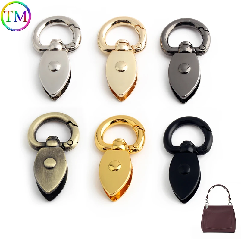 

Gold/Silver/Gun Black Metal Clasp Side Clip For Women Handbag Strap Buckle Connect Keyring Pendant Bags Hardware Accessories