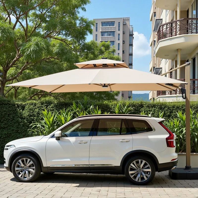 

Courtyard parasol, terrace villa garden courtyard, wind-resistant awning