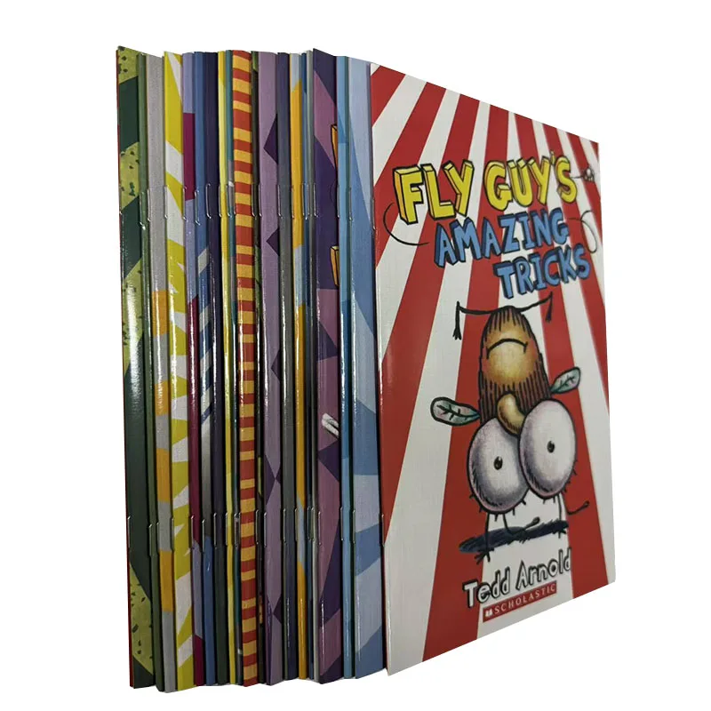 Buku 21/Set buku Usborne bahasa Inggris untuk anak-anak buku gambar anak-anak bayi cerita terkenal seri The Fly Guy buku cerita menyenangkan membaca