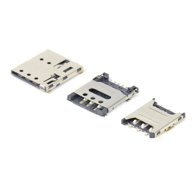 

Nano-SIM Mobile Phone Card Patch Small Seat Card Slot 6P Clamshell Type 7P Self-elastic Micro Card Plug-in Phone Connector