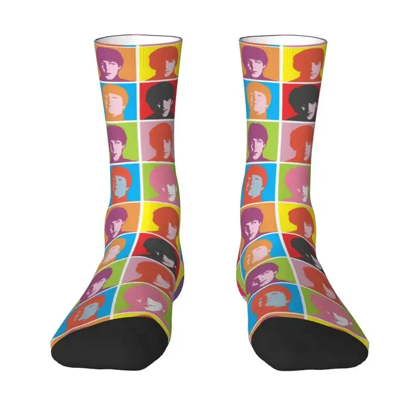 Novelty Printed Heavy Metal Rock The Beatle Socks for Men Women Stretch Summer Autumn Winter Crazy Crew Socks