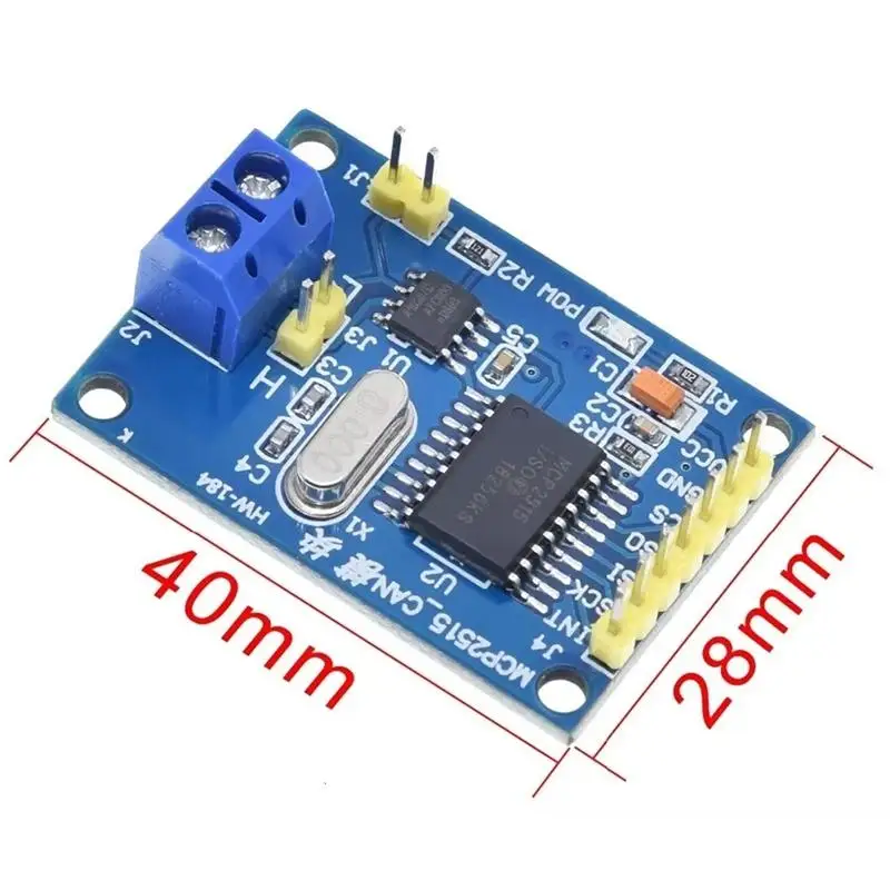 MCP2515 CAN Bus Module TJA1050 Receiver SPI Stable Performance for 51 MCU ARM Controller Automotive Control System DIY Design