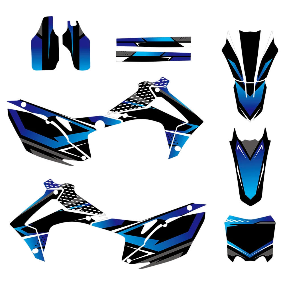 New Style Graphics Background Decals Stickers Kits Customize Fit For CRF250 CRF 250 2014 2015 2016 2017 CRF450 CRF 450 2013-2016