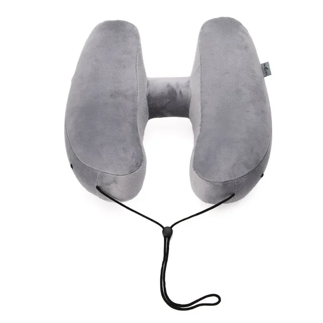 Inflatable Travel Pillow Folding Lightweight Nap Neck Pillow Car Seat Office Airplane Sleeping Cushion Pillow H Shape