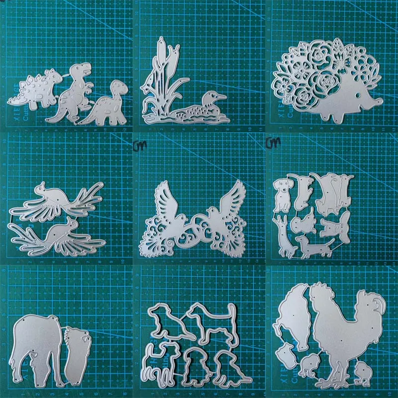 Animal chicken bird dinosaur metal cutting dies Scrapbooking decoration paper craft mould blade punch template Embossing stencil