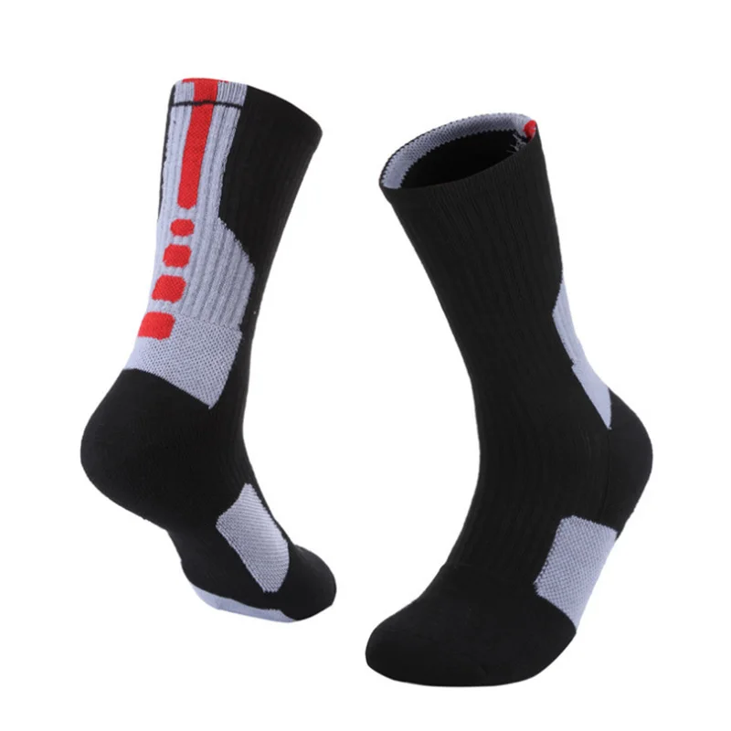 CLYFAN Professional Basketball Socks Actual Combat Training Sport Socks Men Thick Towel Bottom Mid Tube Socks