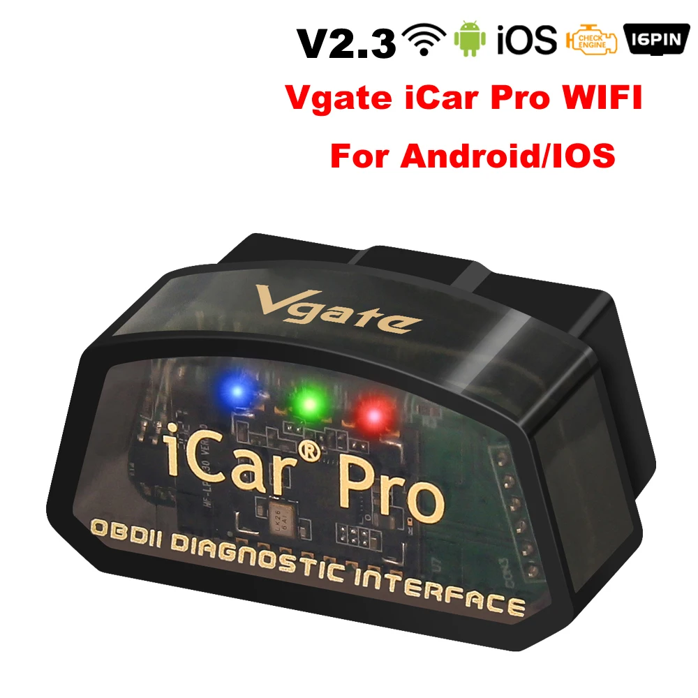 

2026 Vgate iCar Pro elm327 OBD2 Инструменты для диагностики автомобилей WIFI Bluetooth 4.0 для Android/IOS BT3.0