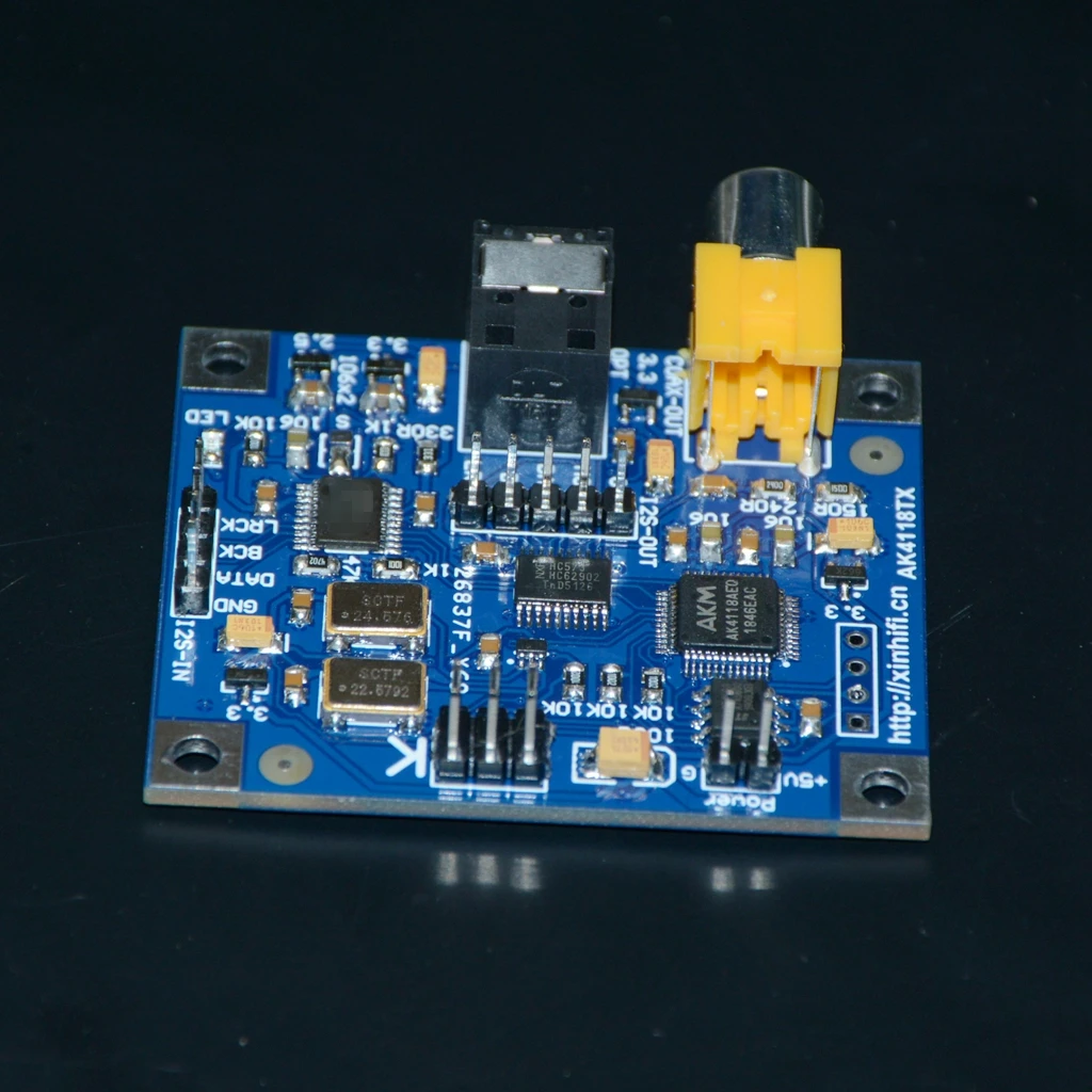 AK4118-TX I2S to coaxial fiber with I2S output support up to 24 192