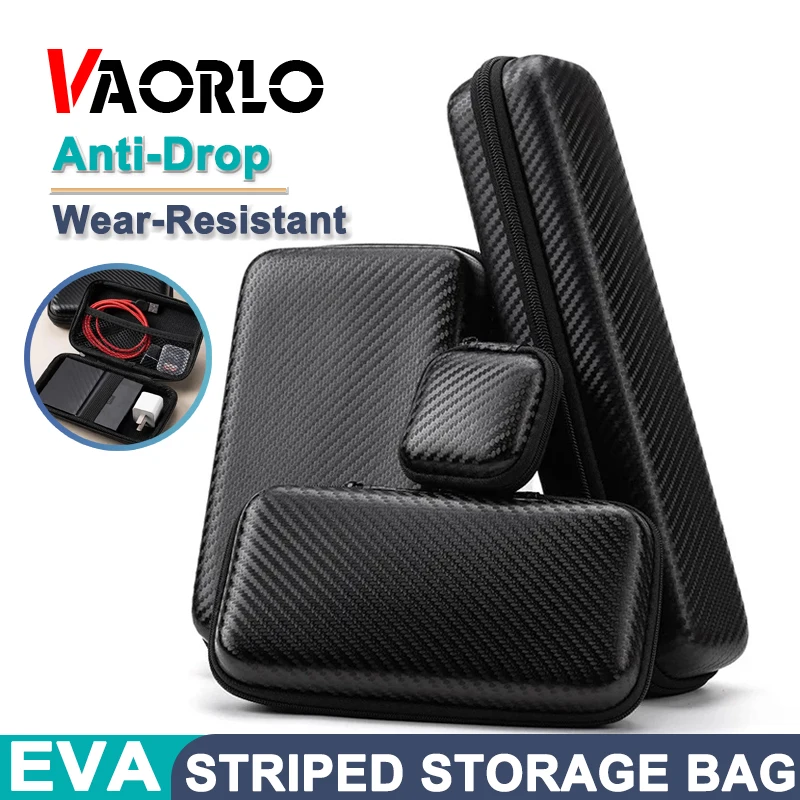 Portable Eva Storage Bag Zipper Pouch Mobile Phone Charger Protection Bag Mobile Hard Disk Bag U Disk Data Cable Storage Bag