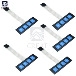 5Pcs 4 Key Button Matrix Membrane Switch Array Keyboard Keypad Control Panel Pad DIY Kit For Arduino