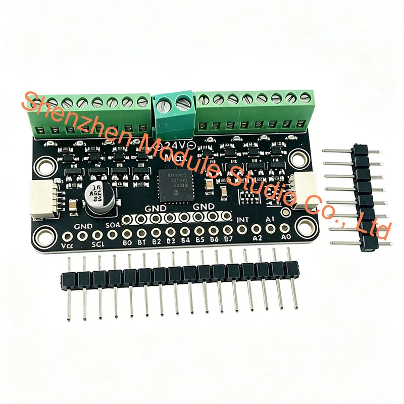 MCP23017 I2C 16-Channel GPIO Solenoid Driver Module STEMMA QT Qwiic I2C Interface, Expand 16 IO Ports for Solenoid Valve Control