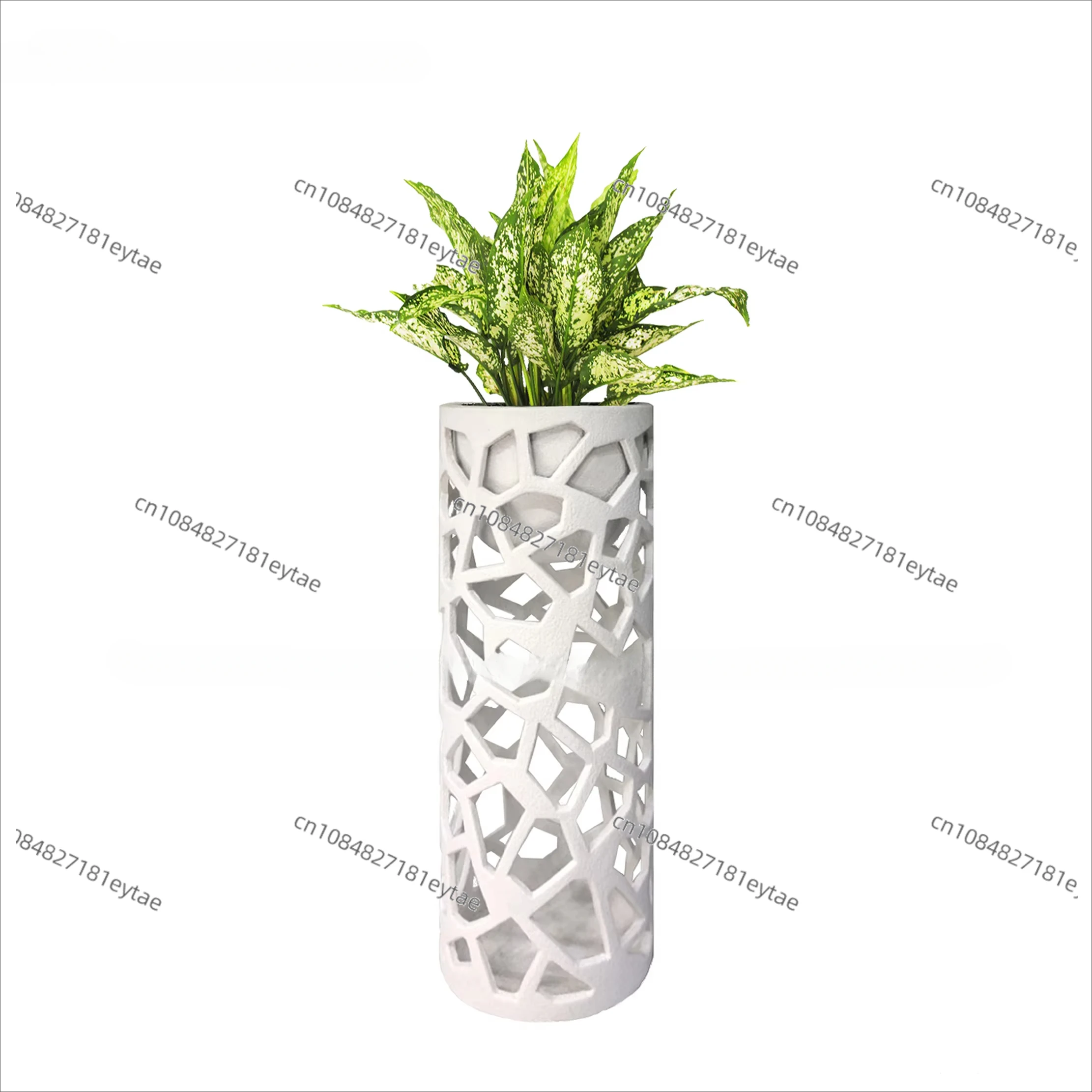 Creative hollow indoor and outdoor fiber flower pot