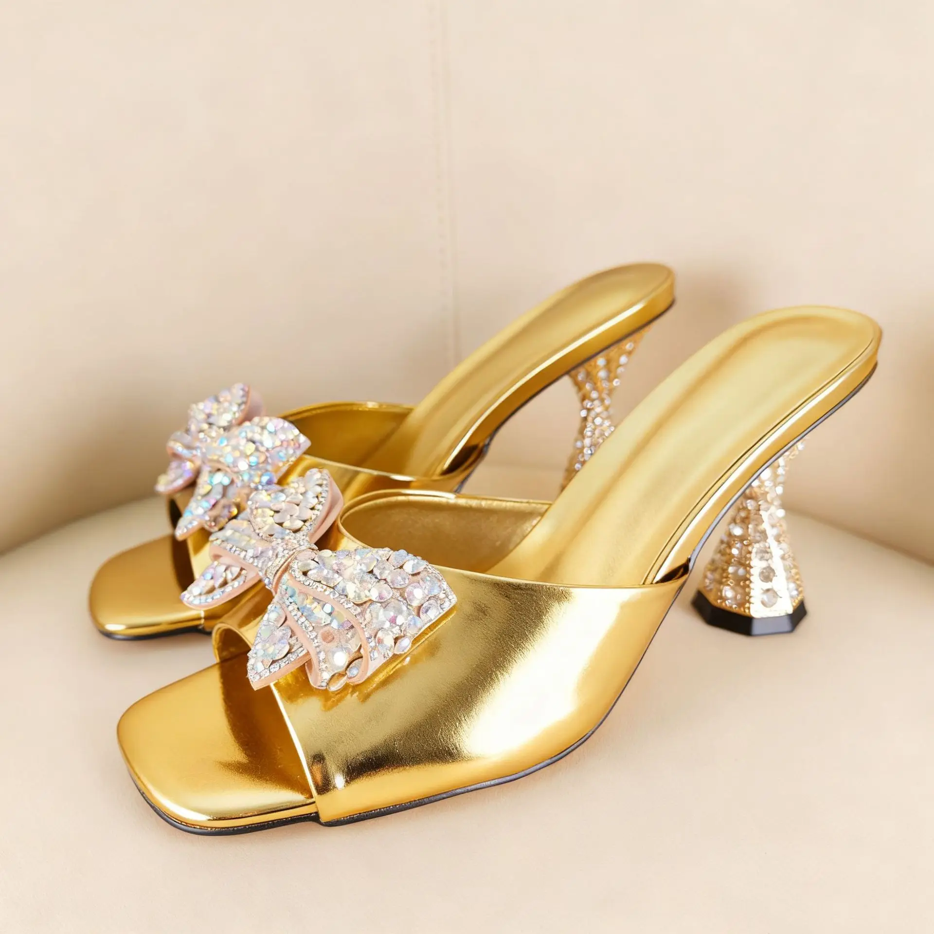 

Independence Station Ebay Personality Women Sandals Mules Bowtie Sandals Slippers