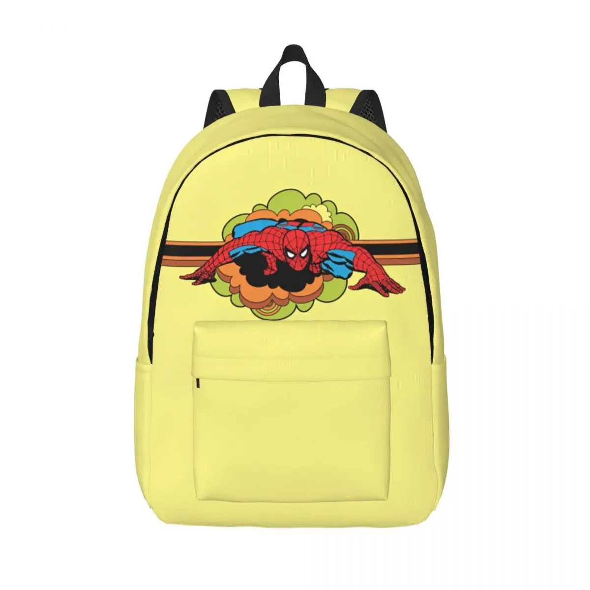 

Spider Man Retro Crawl Backpack Student Polyester Daily Backpacks Large Fashion High School Bags Rucksack