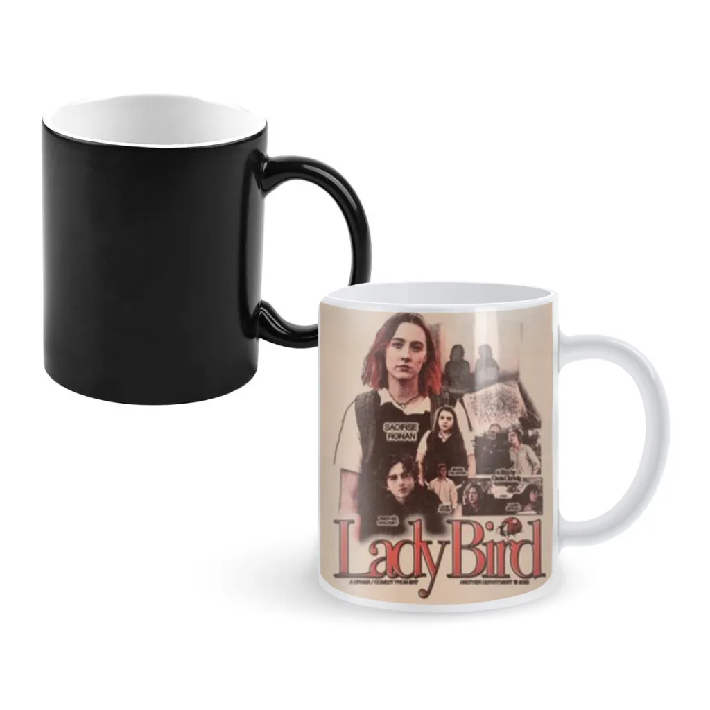 Classic Teenager Movie Lady Bird Classic Creativity Change Color Chang mug Ceramic mug Hot Coffee Cup Breakfast Cup mug Gift