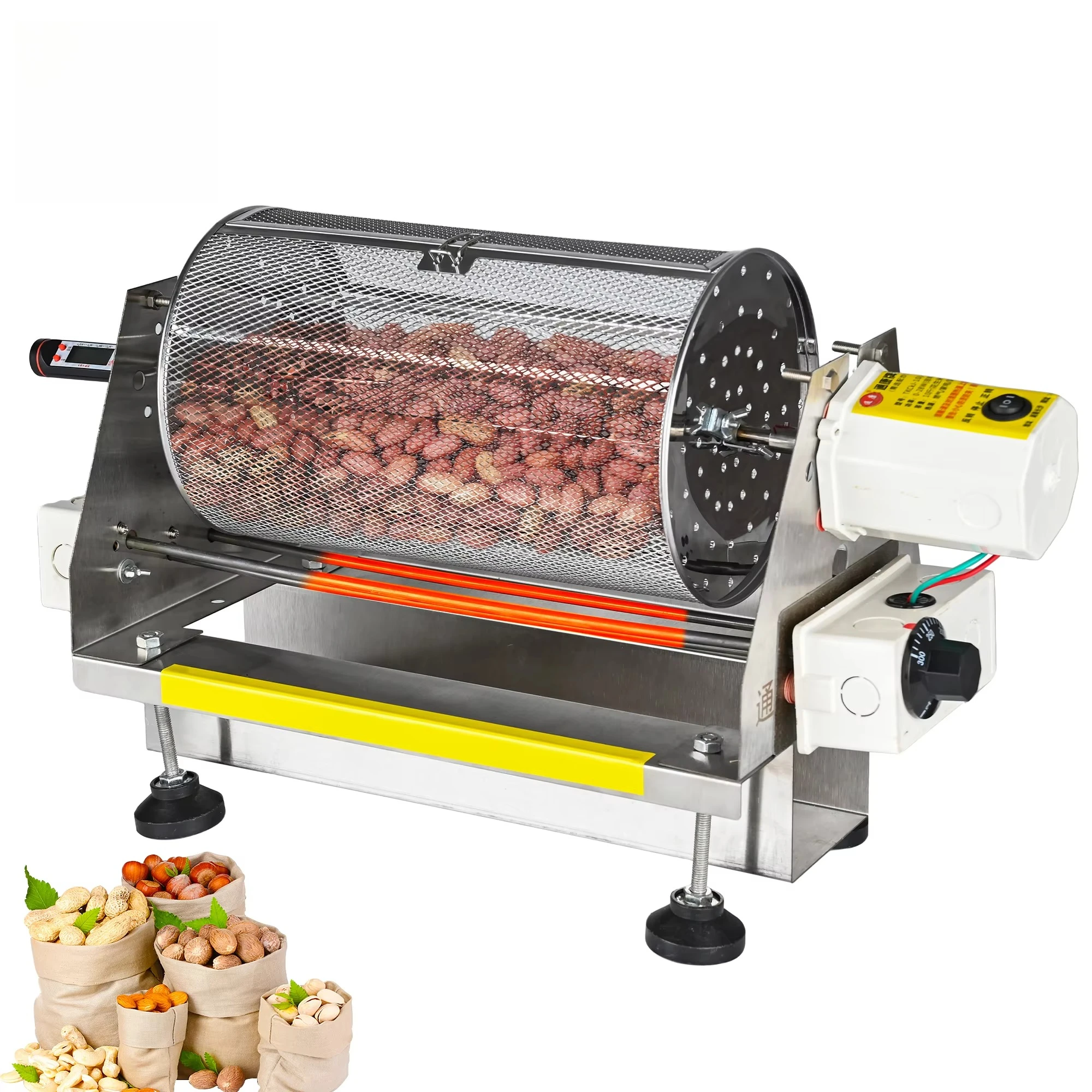 High Quality industrial Gas Electric Manual Nuts Roaster Machine Hot Air Commercial Peanut Seed Coffee