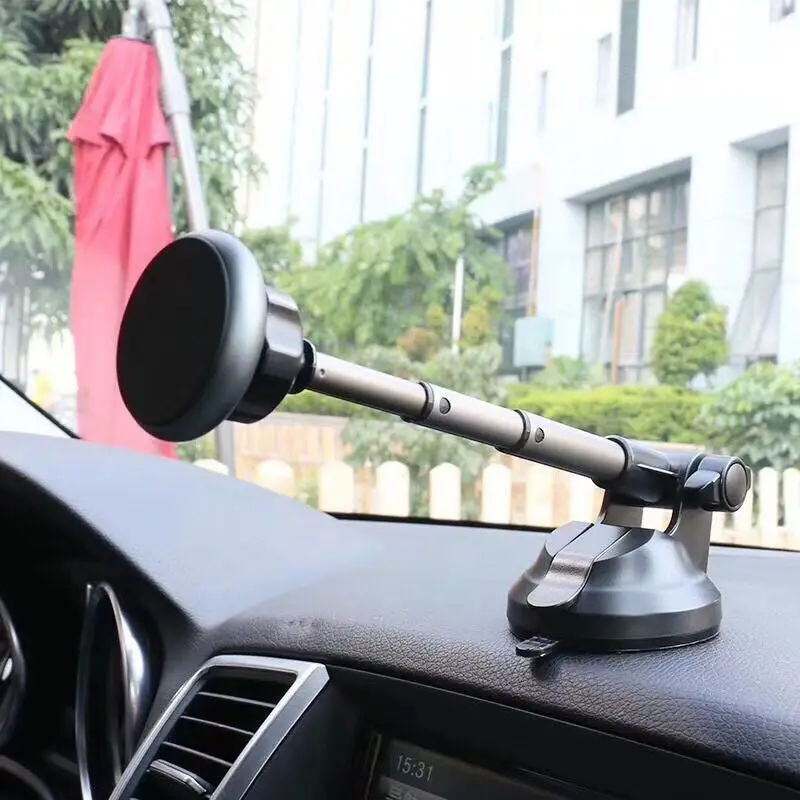 

Car Phone Holder Magnetic Universal Telescopic Suction Cup Phone Mount For Samsung in Car GPS Mobile Cell Phone Holder Stand