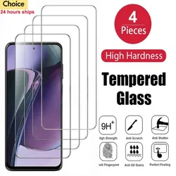 4PCS Tempered Glass for Motorola Moto E14 E13 E32 E22i G13 G23 G53 G73 G14 G54 G64 G84 G22 G32 G52 Screen Protector Film Glass