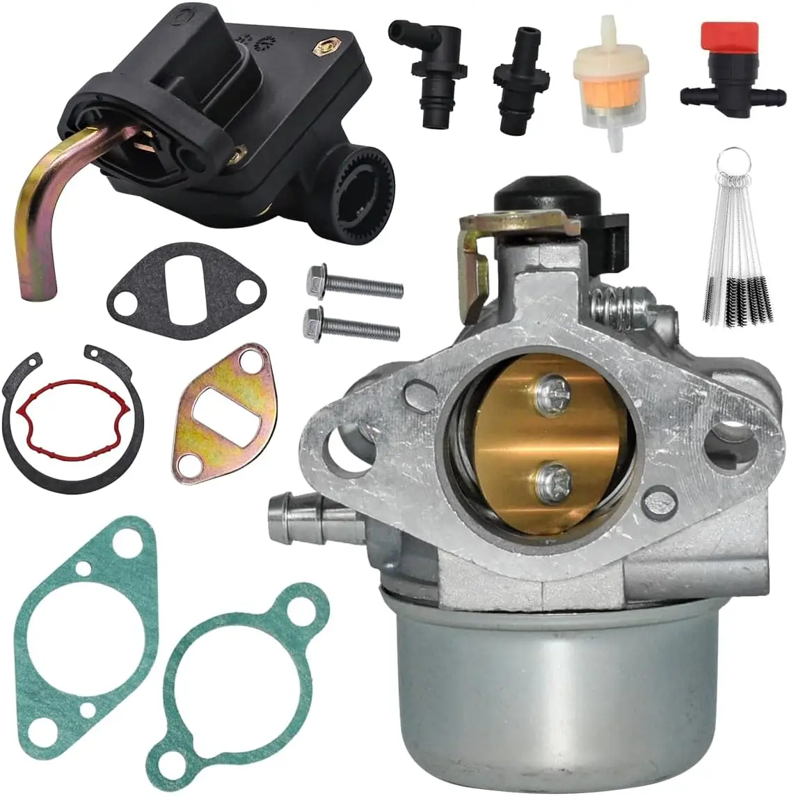 Carburador 12 853 98-S Compatible con Kohler CH11 CH12.5 CH14 12-853-140S 12-853-169S 12-853-139S 12-853-57S con Bomba de Combustible