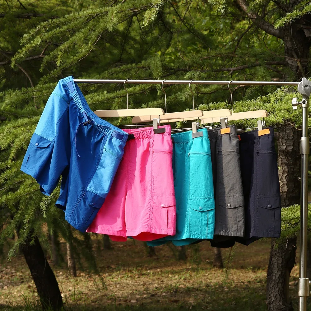 Unisex Dopamine Mountain Summer Shorts Adjustable Breathable Tear Resistant Nylon Loose Fit Couple Sport Casual Outdoor Shorts
