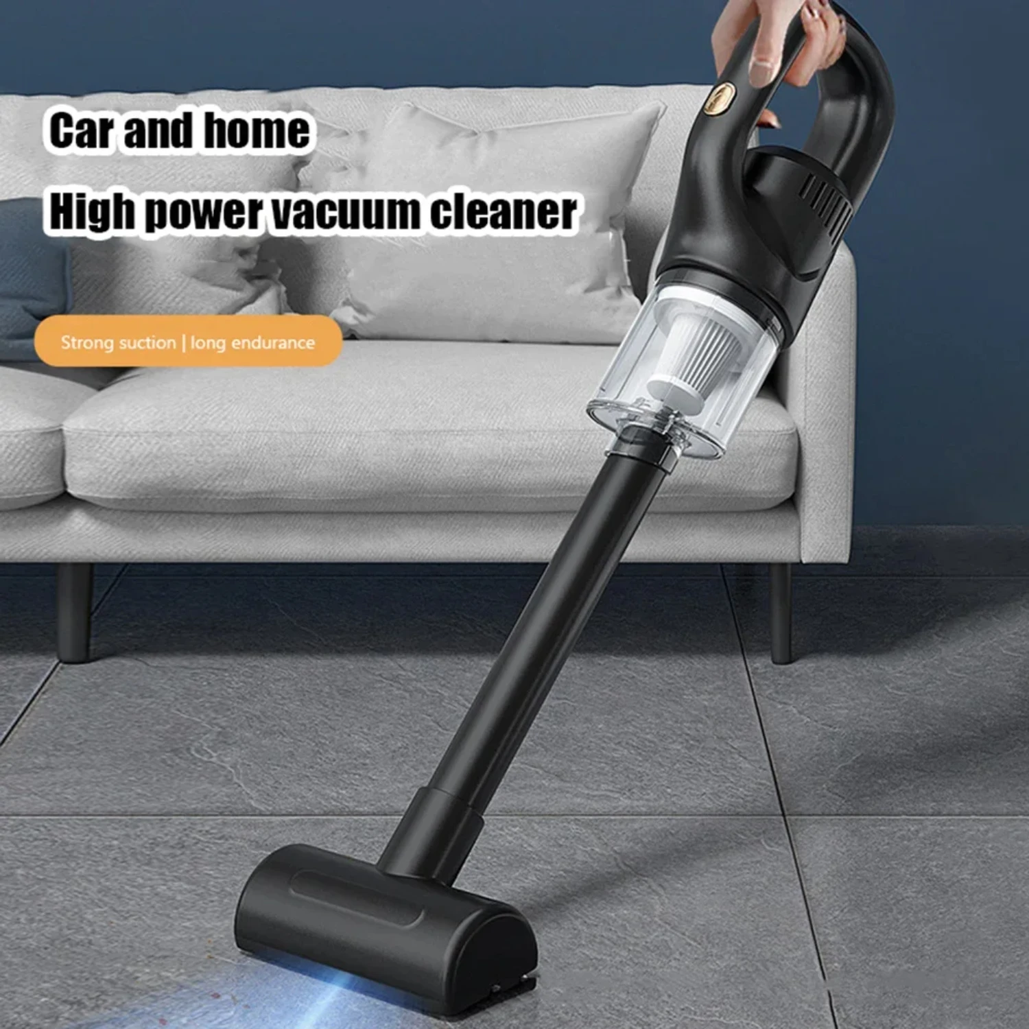Efficient, powerful, and portable wireless car vacuum cleaner for on-the-go cleaning. Lightweight handheld cleaner ensures conve