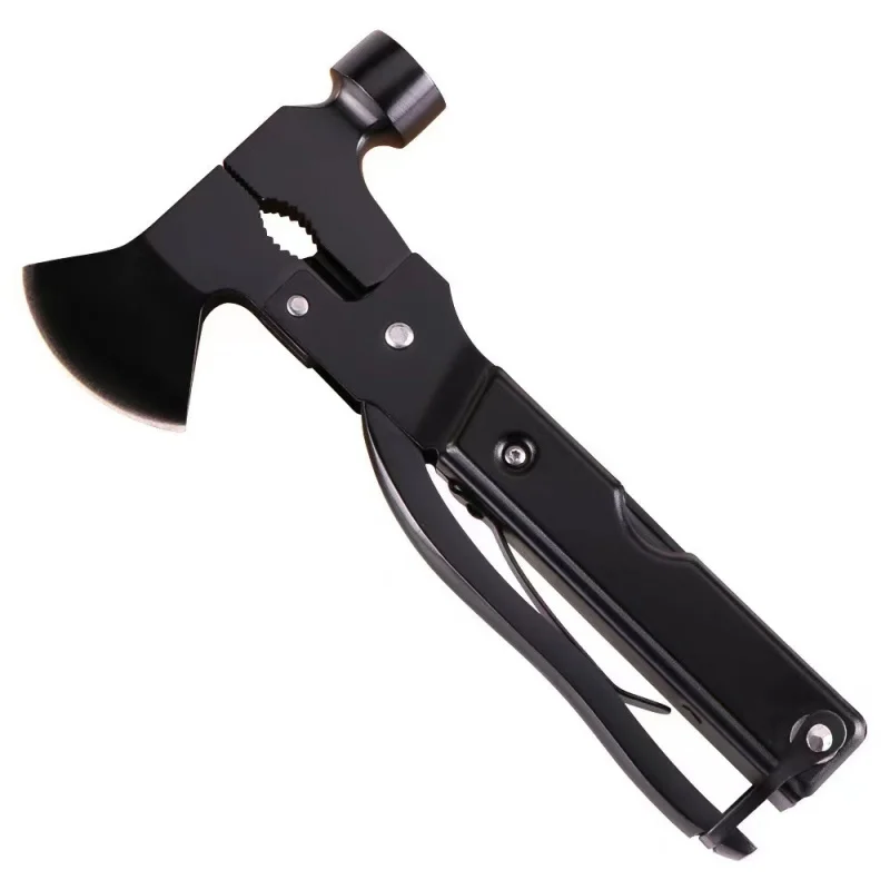 Multifunctional Small Axe Hammer Camping Pocket Knife Pliers Mini Portable for Hunting Camping Survival Outdoor Folding Tool